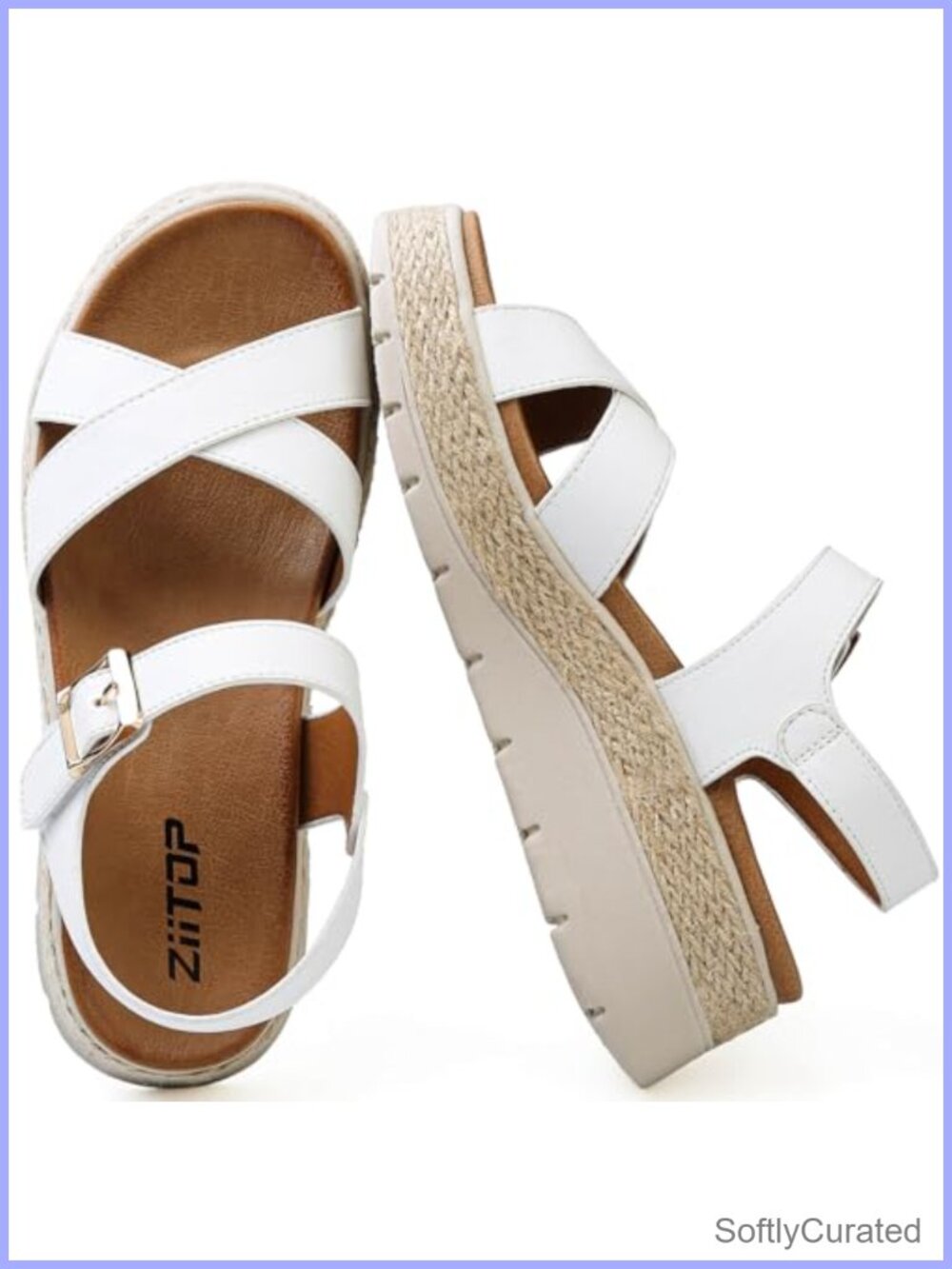 Womens Wedge Platform Sandals with Orthopedic Arch Support Adjustable Ankle